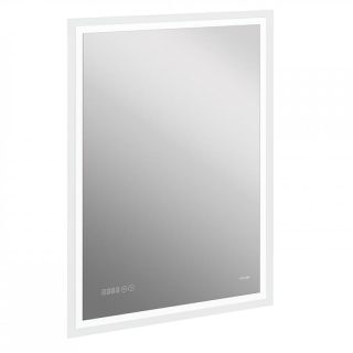 Зеркало Cersanit Design Pro LU-LED080*60-p-Os 60x85 см с часами и антизапотевателем
